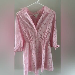 Lilly Pulitzer Pink Muse Flora Faille Dress